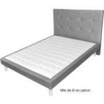 Sommier déco Simili cuir AMIEL